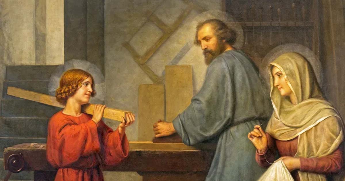 مار يوسف البتول والعائلة