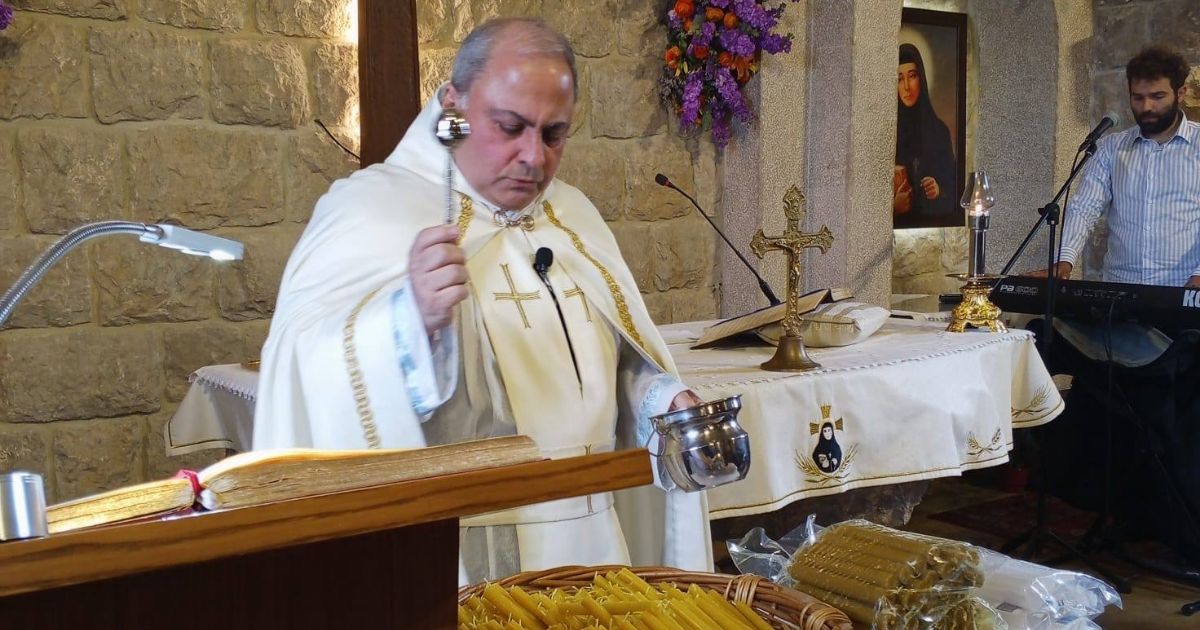 قداس احتفالي بعيد القديسة رفقا في حملايا