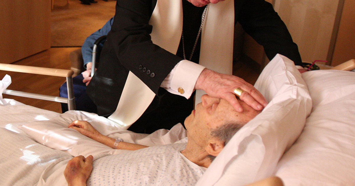 صلاة عندما يُفارق المريض الحياة